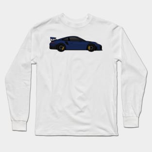 GT2RS Side Dark-Blue Long Sleeve T-Shirt